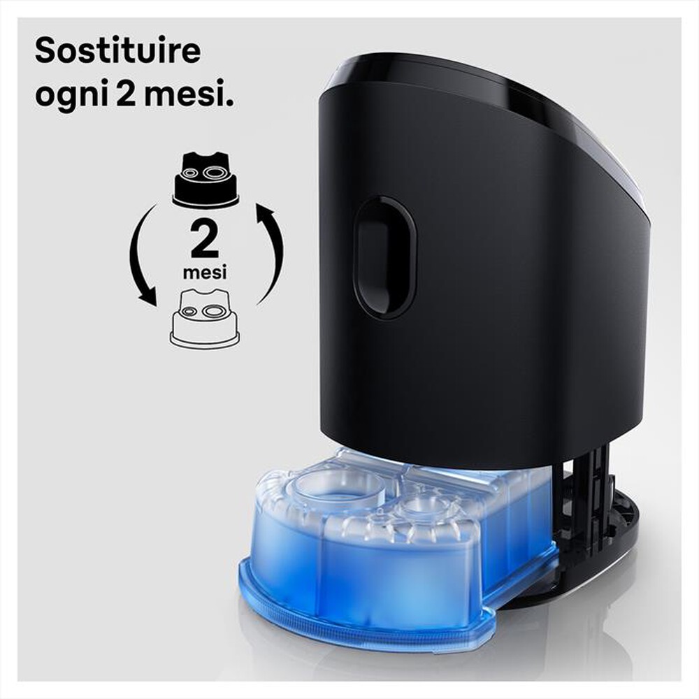 "BRAUN - CLEAN&CHARGE CARTUCCE-Celeste"
