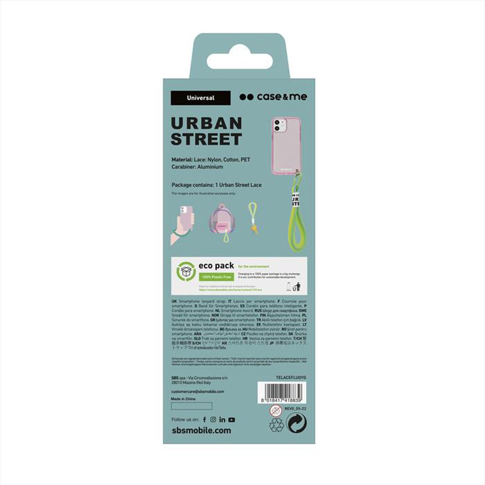 "CASEME - Laccio urban street TELACEFLUOYG-Giallo"