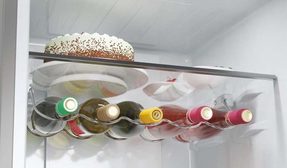 "HAIER - Frigorifero combinato HTW5620DNMG Classe D 414 lt-Argento"