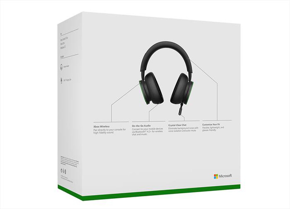 "MICROSOFT - CUFFIE WIRELESS PER XBOX-Nero"