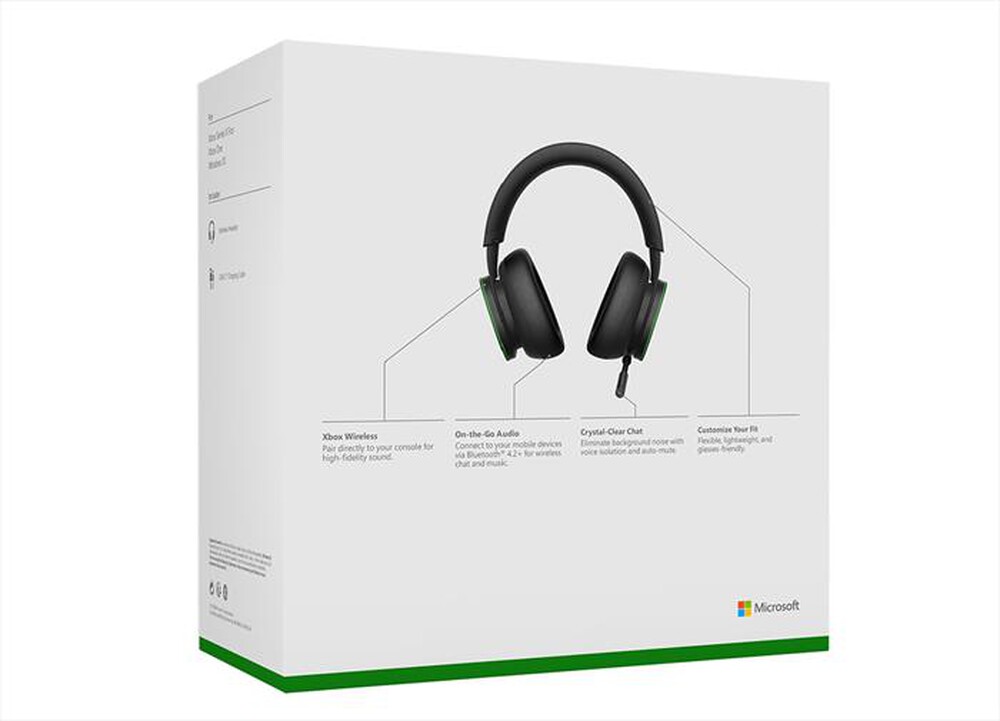 "MICROSOFT - CUFFIE WIRELESS PER XBOX-Nero"