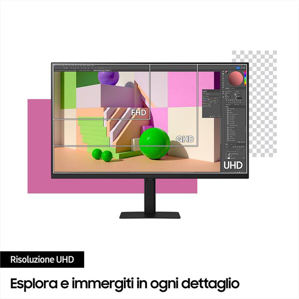 Immagine del prodotto SAMSUNG - Monitor LED 27" HRM VIEWFINITY S7 - S70D UHD FLAT