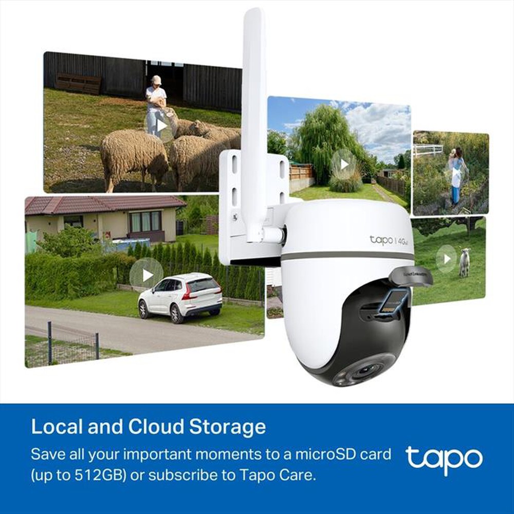 "TP-LINK - TW40GW TELECAMERA PAN/TILT OUTDOOR 4G LTE-Bianco"