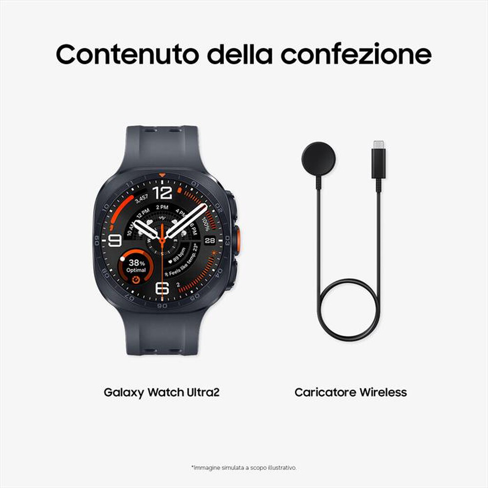 Immagine del prodotto SAMSUNG - Galaxy Watch Ultra2 47mm LTE 2+64GB-Titanium Gray