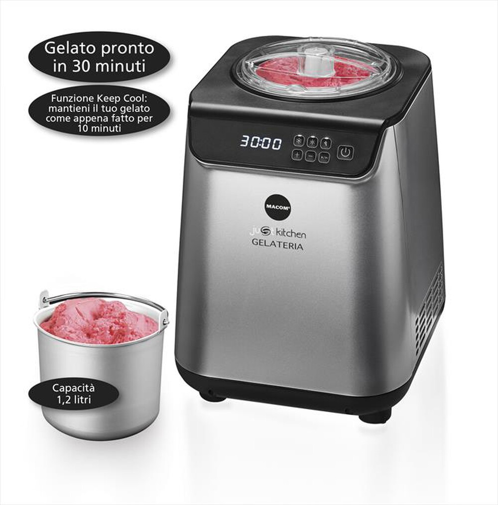 "MACOM - GELATERIA-SILVER E NERO"