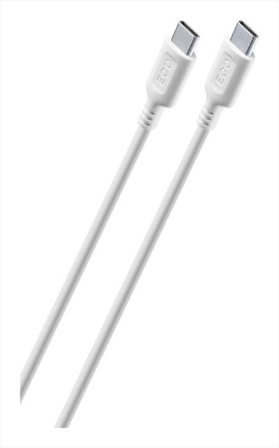 CELLULARLINE - Cavo da USB-C a USB-C ECOUSBDATAC2C1MW-Bianco