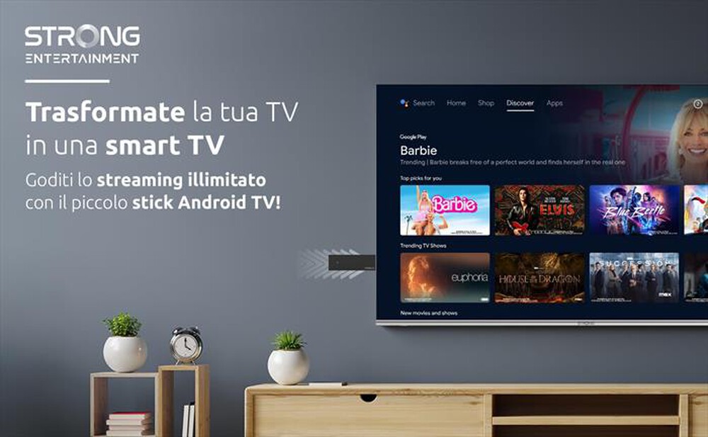 "STRONG - Android TV Stick 2K UHD LEAP-UNA-NERO"