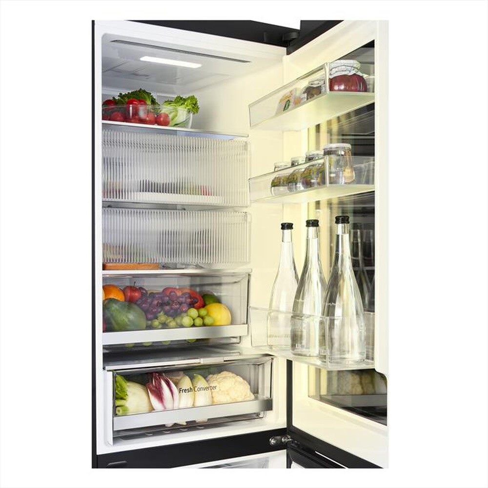 "LG - Frigorifero combinato GBG7190CEV Classe C 349L-Black"