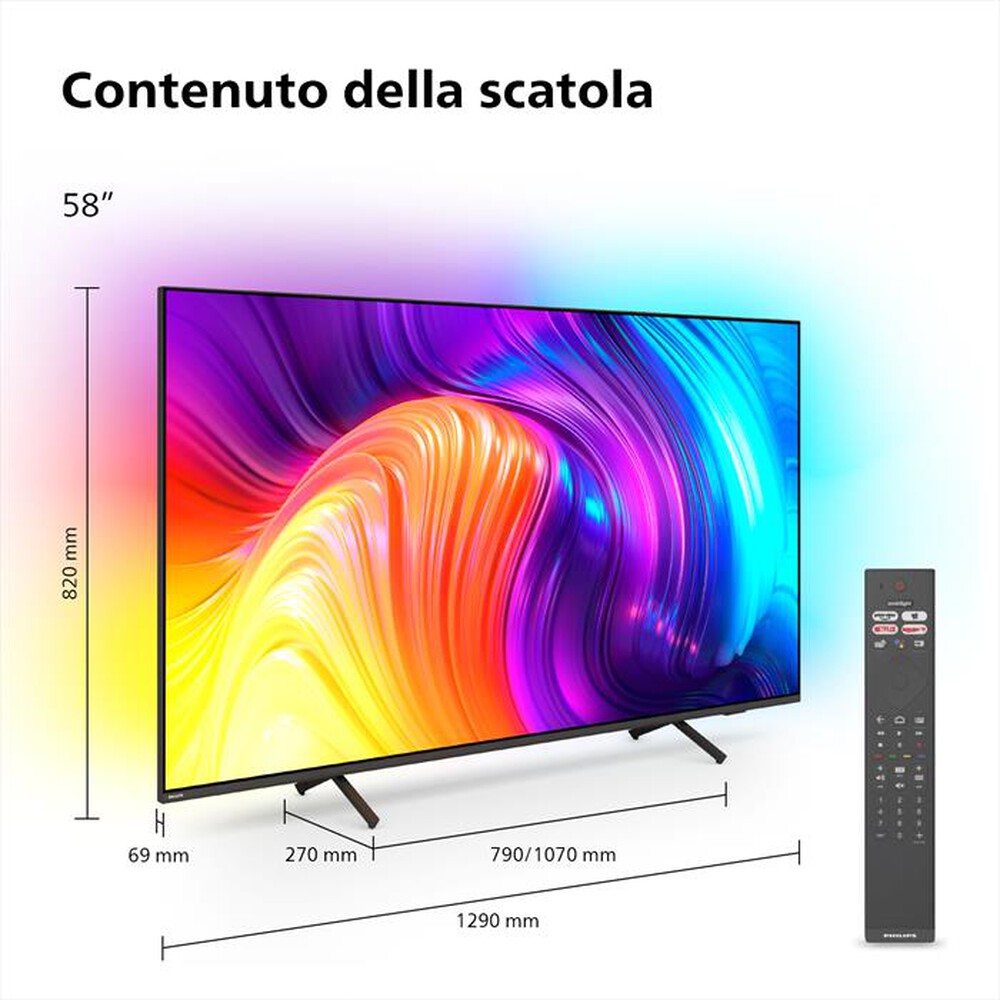 "PHILIPS - Ambilight Smart TV LED UHD 4K 58\" 58PUS8517/12-Antracite"