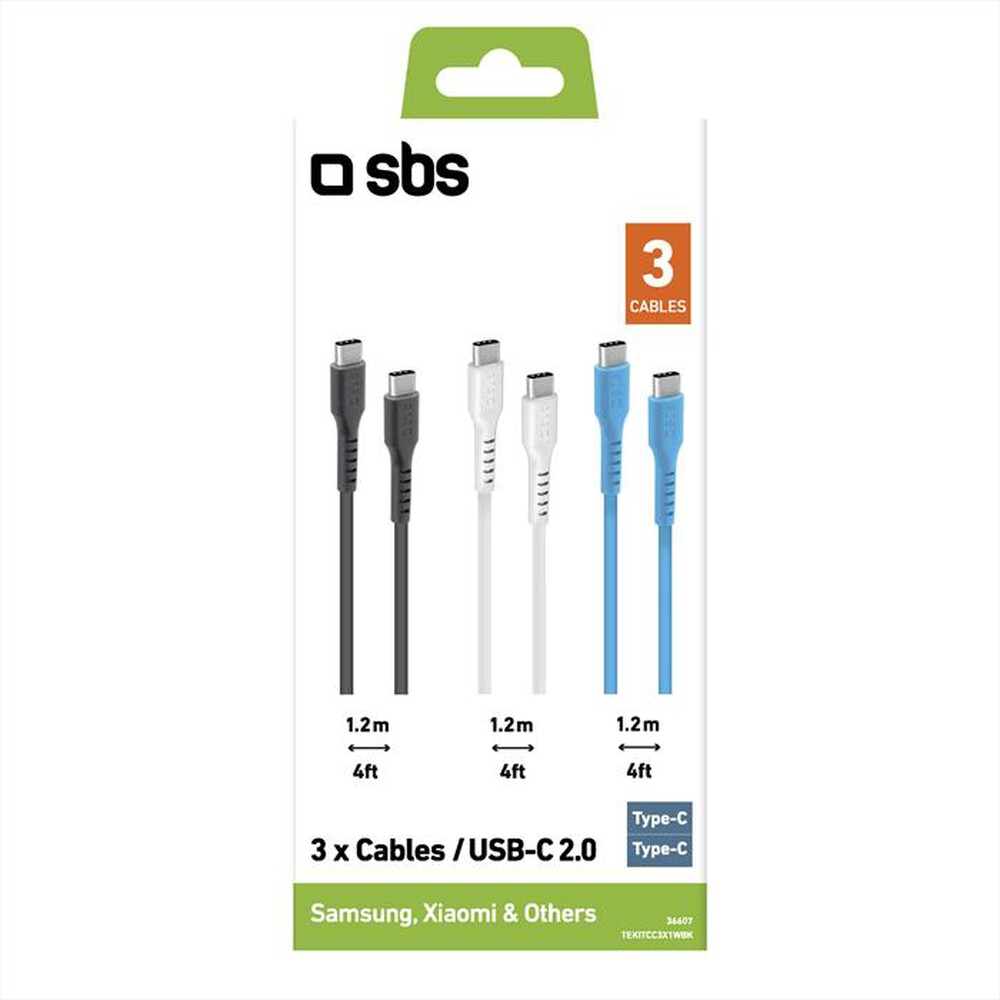 "SBS - TEKITCC3X1WBK-Bianco, Blu, Nero"