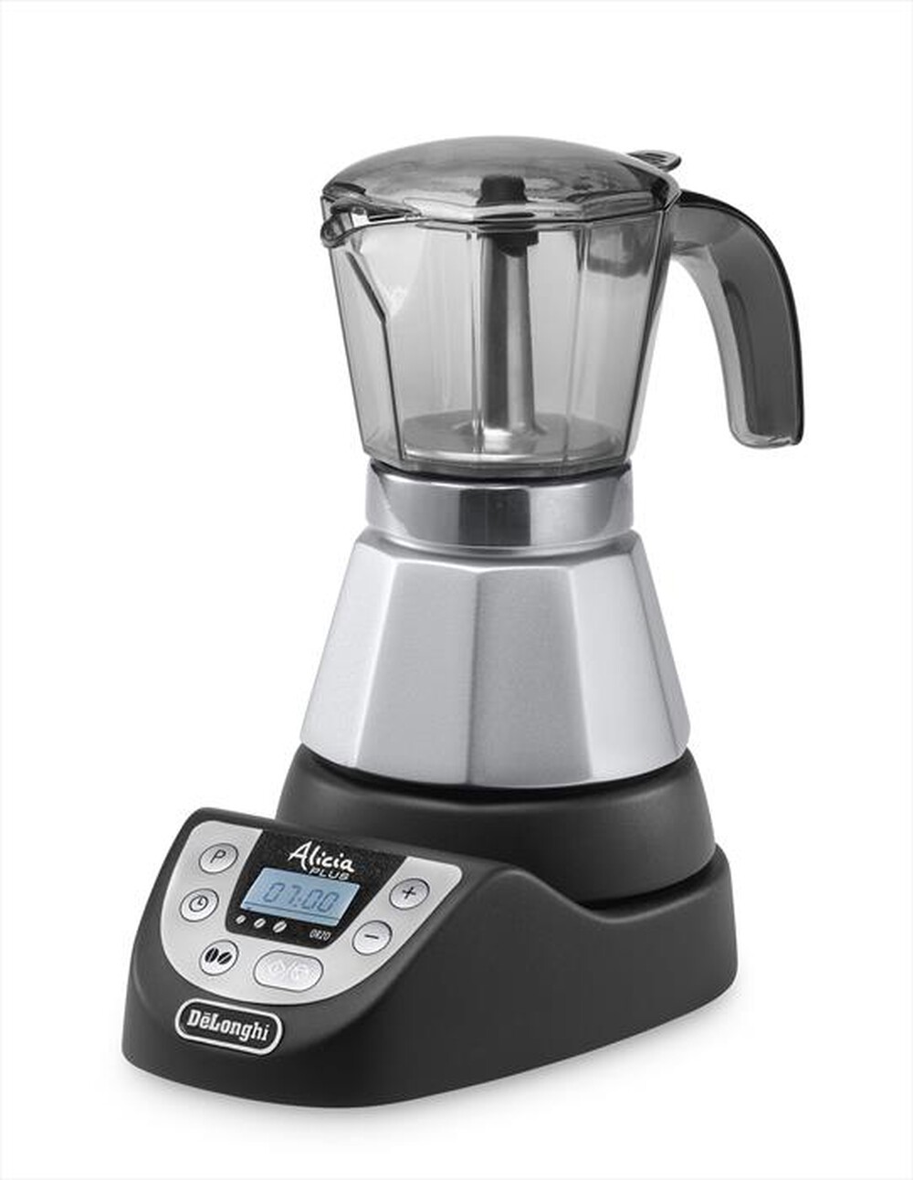 "DE LONGHI - EMKP42.B Alicia PLUS MOKA ELETTRICA-Nero-Silver"