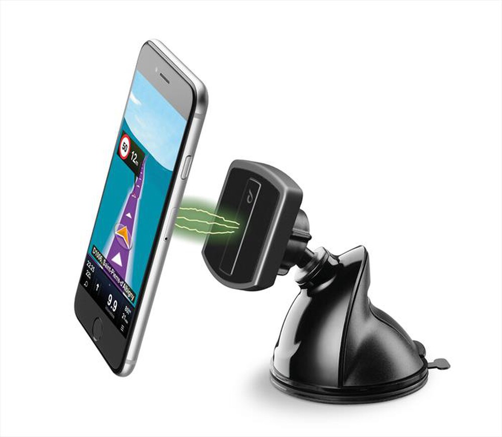 "CELLULARLINE - MAG4PILOTFORCE Supporto Auto Mag4 Ventosa Univ-Nero"
