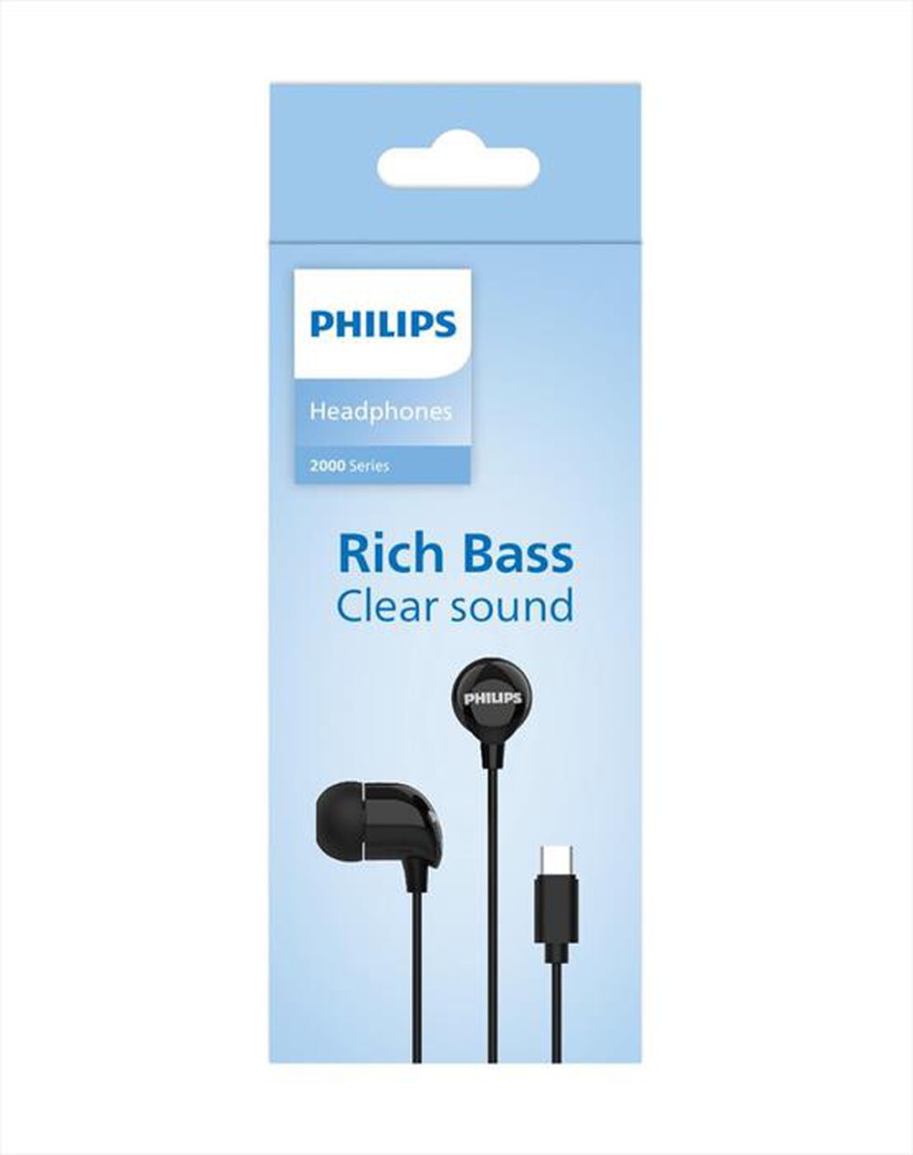 "PHILIPS - Cuffie in ear cablate TAE2146BK/00-Black"