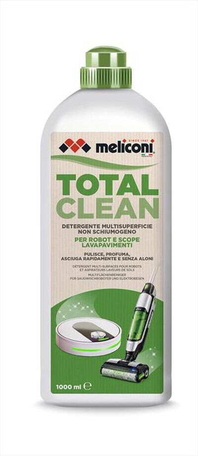 MELICONI - Detergente pavimenti scope elettriche ECO CLEAN-Bianco