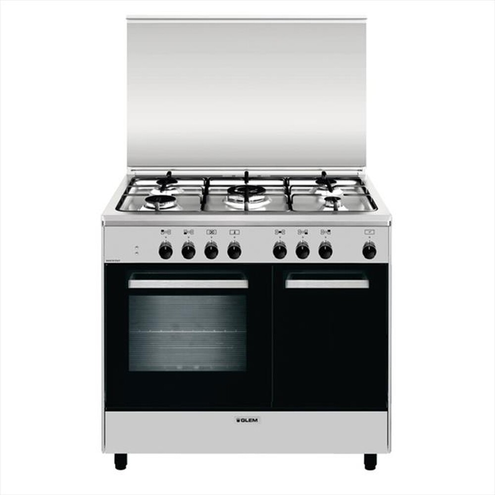 "GLEM GAS - Cucina a gas AR965MI6 Classe A-INOX"