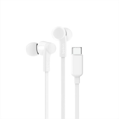 BELKIN - USB-C EARBUDS W/ ADJUSTABLE VOLUME LIMITER-Bianco
