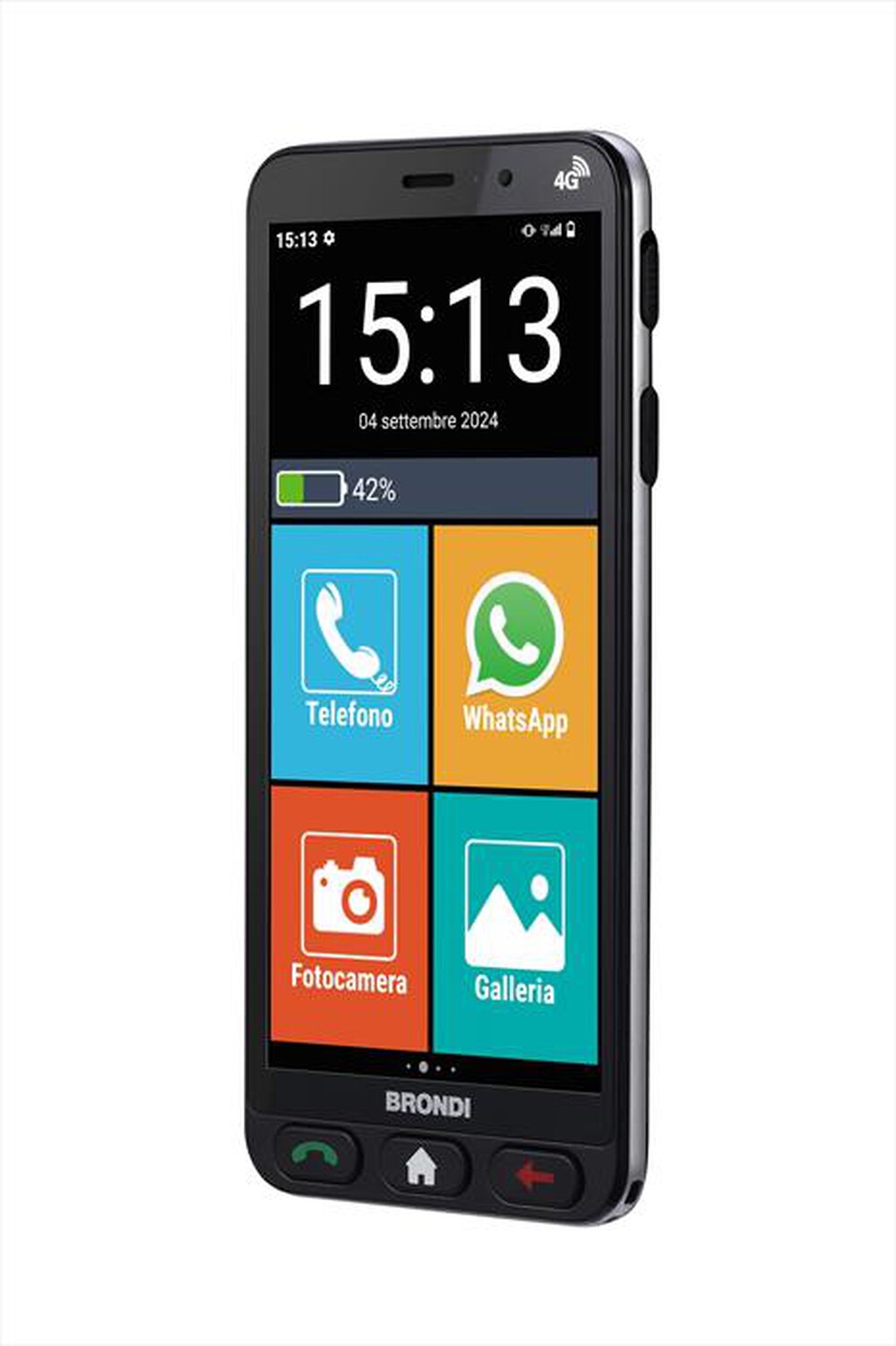"BRONDI - Cellulare AMICO VERO 4G-BLACK"