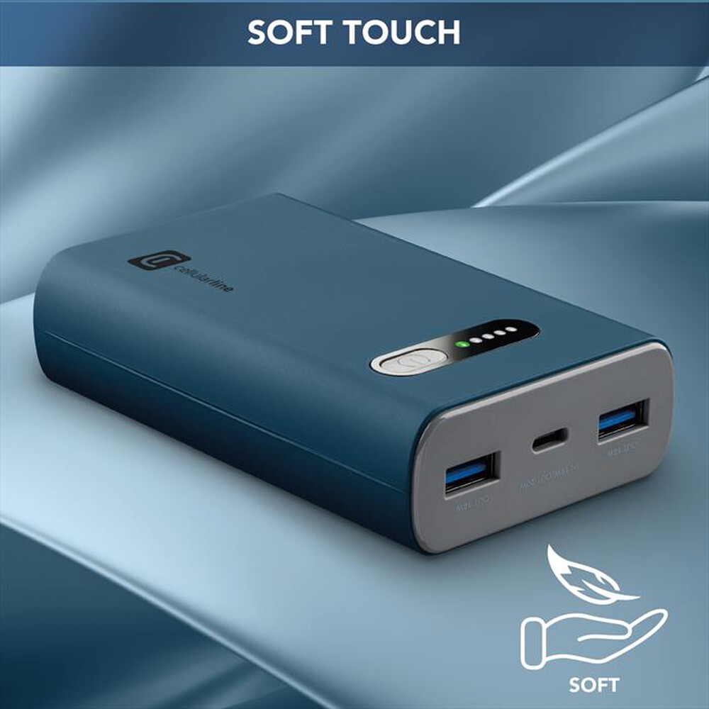 Immagine del prodotto CELLULARLINE - Caricabatterie Portatile PBFAST01PD10000G-Blu