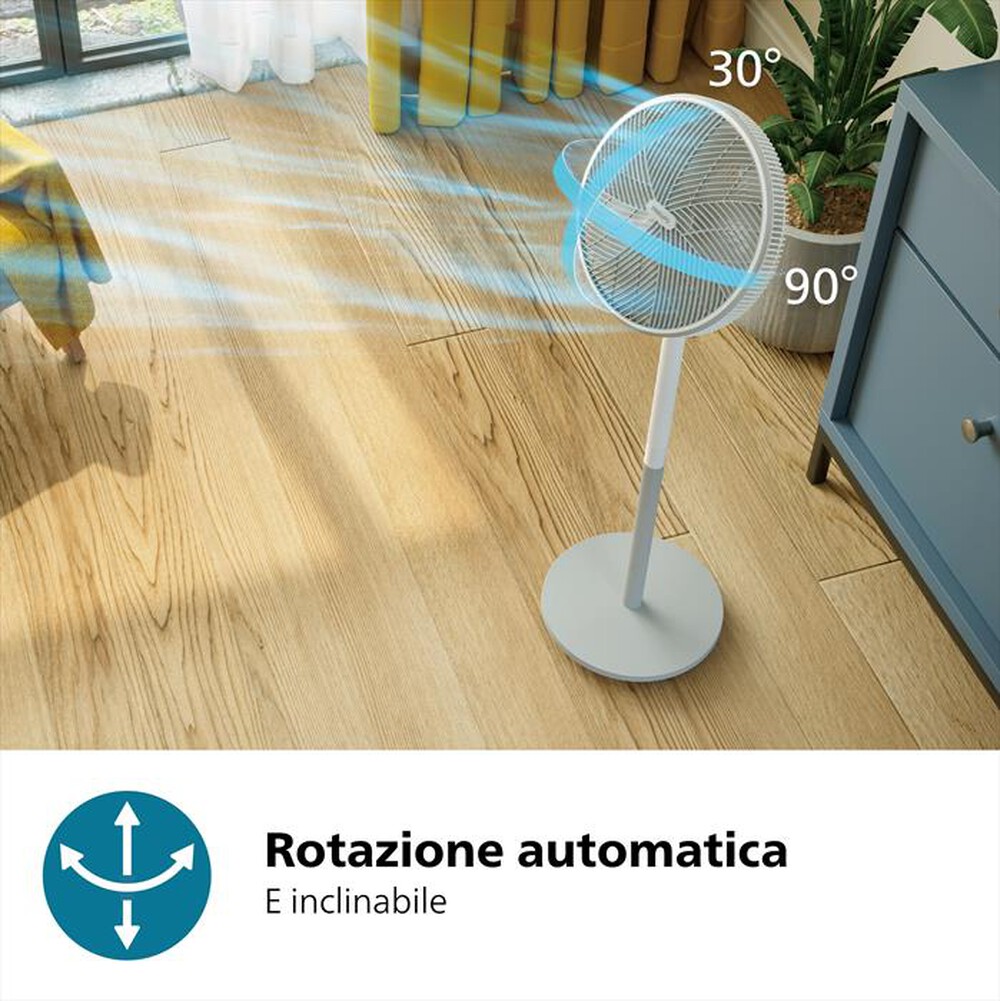 "PHILIPS - Ventilatore a piantana SERIES 2000 CX2550/00-Bianco"
