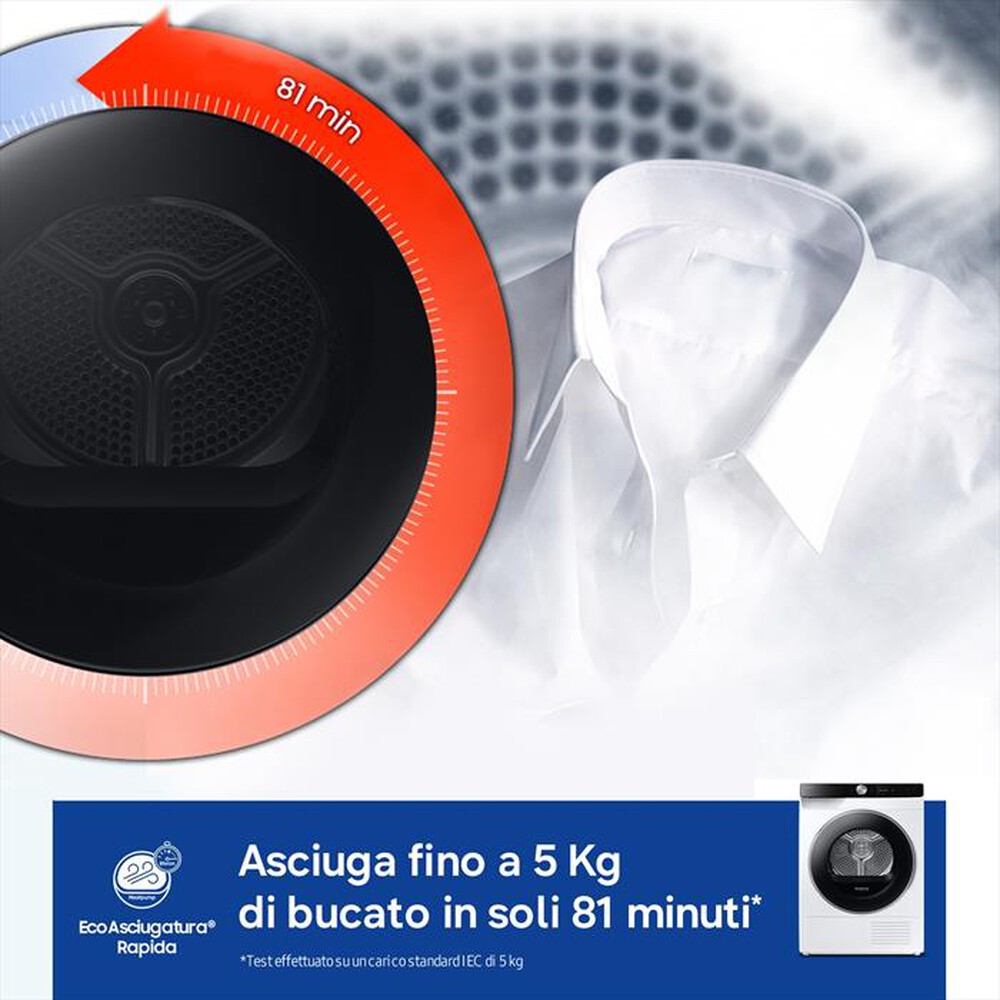 Immagine del prodotto SAMSUNG - Asciugatrice DV90DG6845LKU3 9Kg Classe A-Bianco
