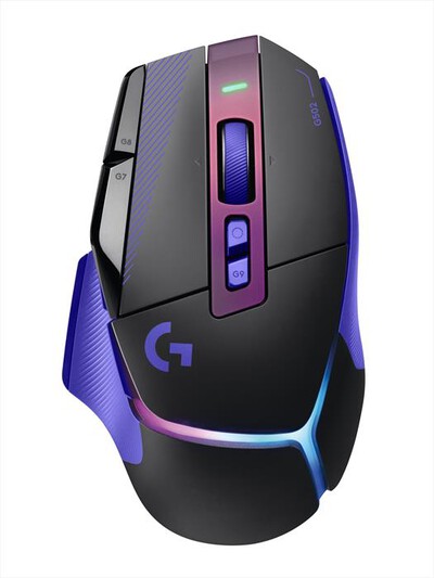 LOGITECH - Mouse gaming G502 X PLUS-Nero/Lilla