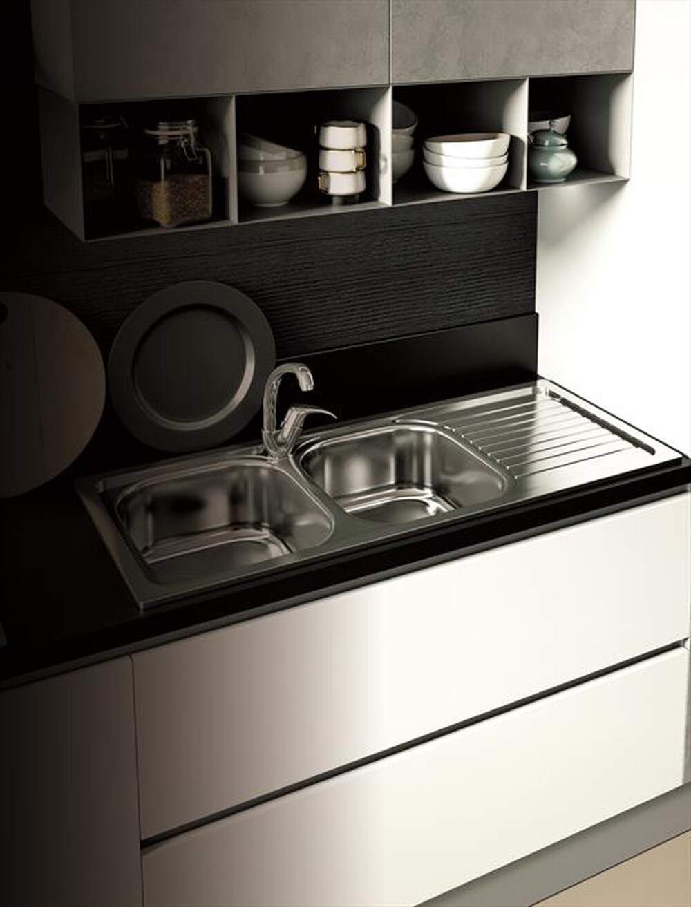 Immagine del prodotto GLEM GAS - Lavello 2 vasche L286X3-inox