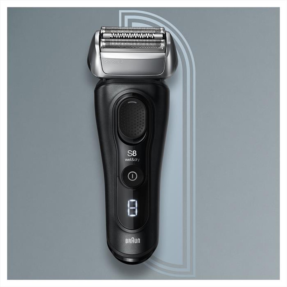 "BRAUN - Rasoio elettrico barba SERIES 8 8460CC-Nero"