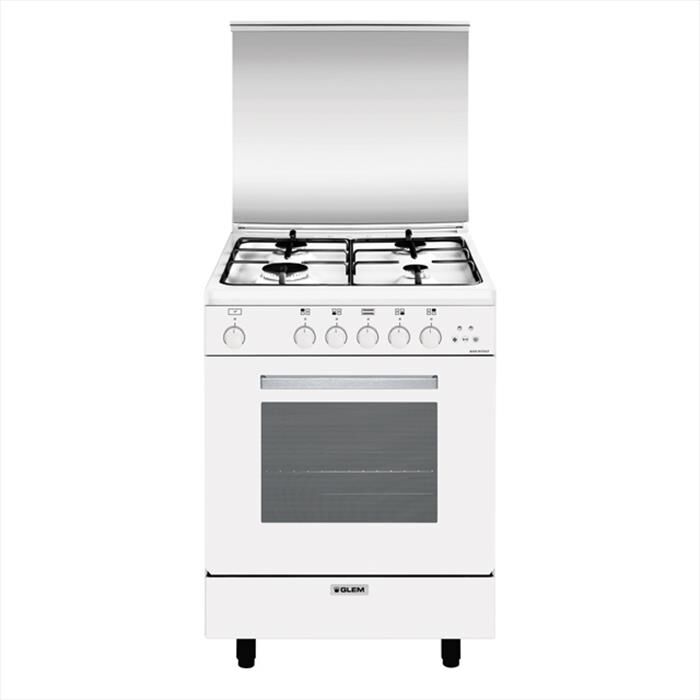 GLEM GAS - Cucina a gas A664VX Classe A-Bianco | Euronics