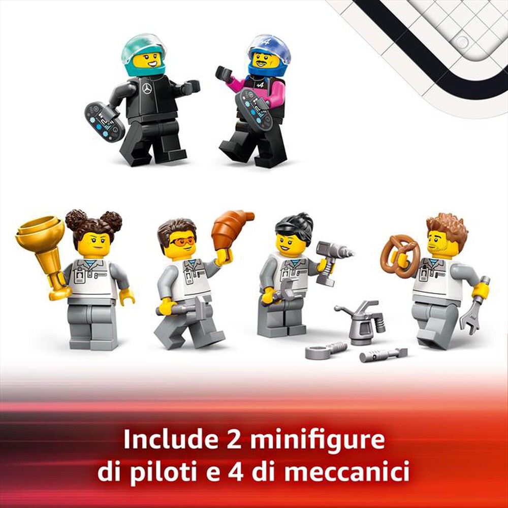 Immagine del prodotto LEGO - CITY F1 Garage con Mercedes-AMG e Alpine F1&reg; 60444