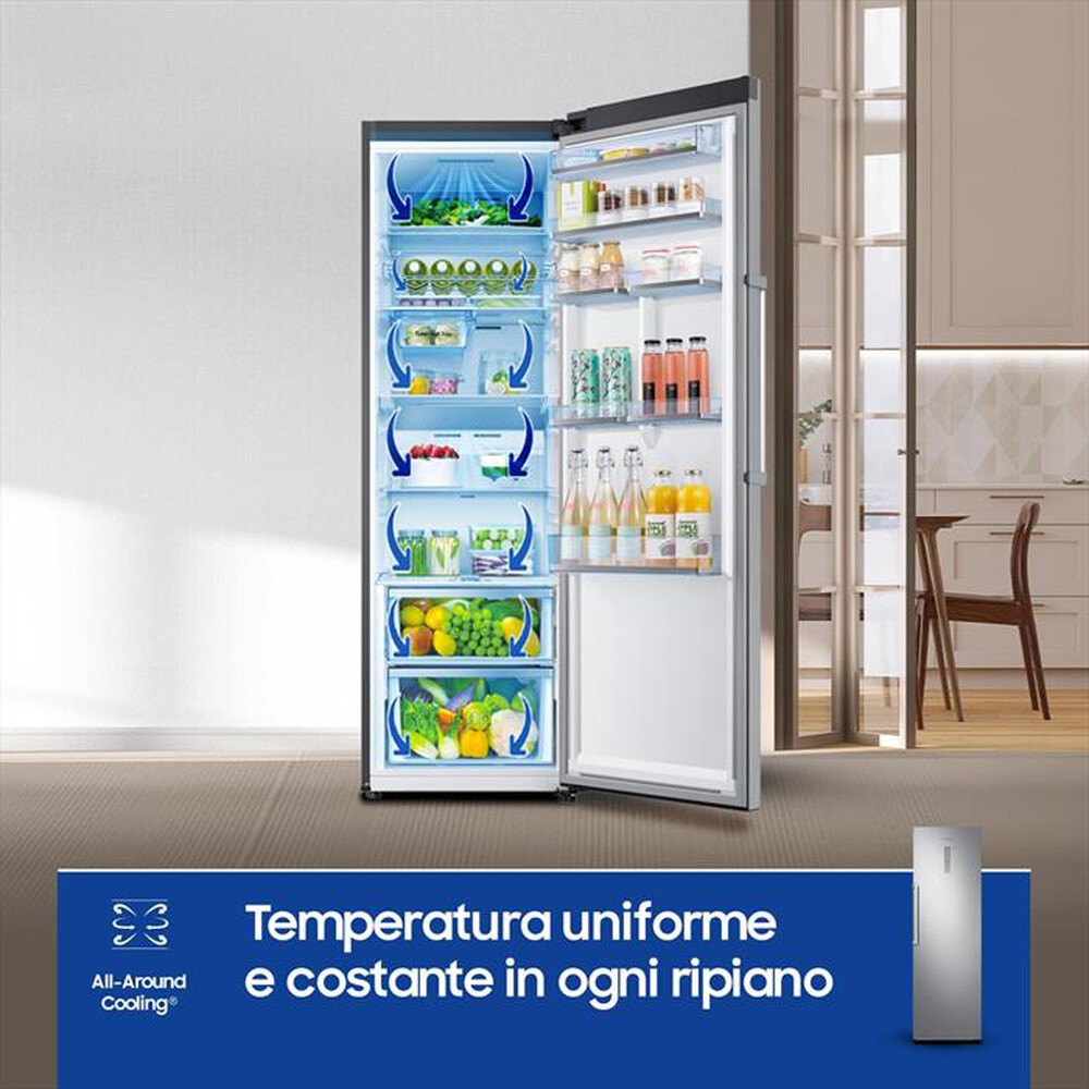 "SAMSUNG - Frigorifero 1 porta RR39C7BC5S9/EF Classe E 387 lt-METAL INOX"