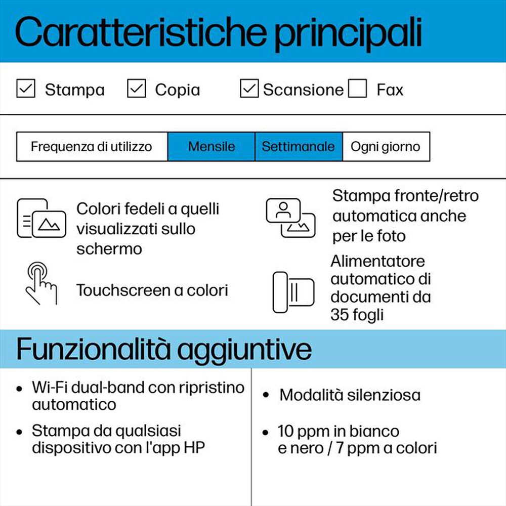 Immagine del prodotto HP - Stampante ENVY 6520E 3 MESI DI INSTANT INK CON HP+-Bianco