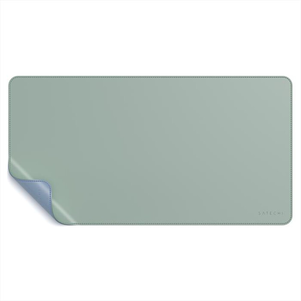 "SATECHI - DESKMATE - SOTTOMANO IN ECOPELLE-blu - verde"