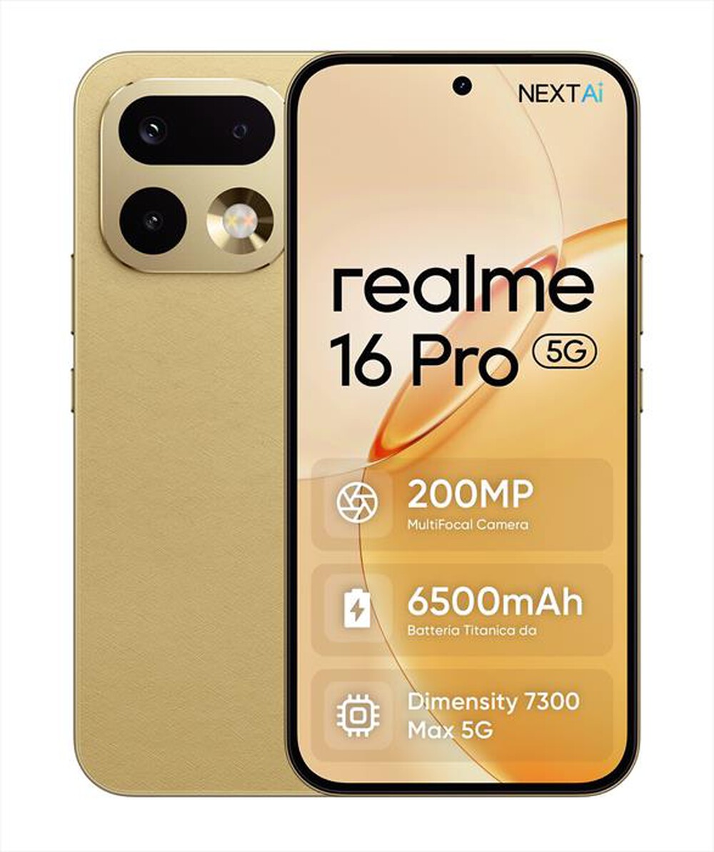 Immagine del prodotto REALME - Smartphone REALME 16 PRO 5G (256GB 8GB)-Master Gold