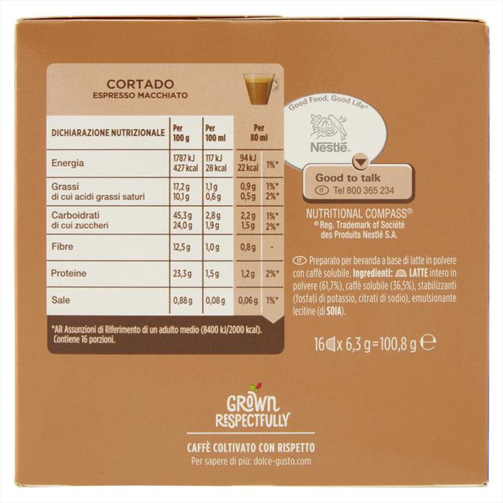 "NESCAFE' DOLCE GUSTO - Cortado Espresso Macchiato"