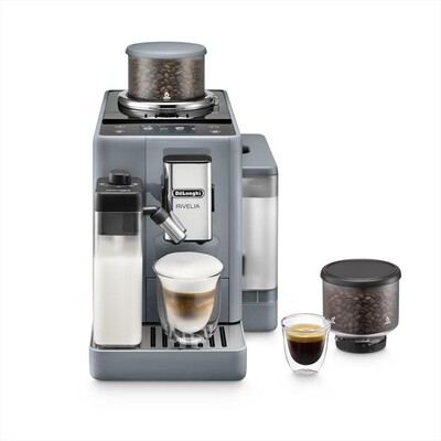 DE LONGHI - Macchina da caffè automatica RIVELIA EXAM440.55.G-Grigio (pebble grey)