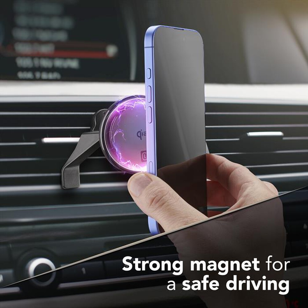 Immagine del prodotto CELLULARLINE - Supporto auto magnetico con tecnologia Qi2-Nero