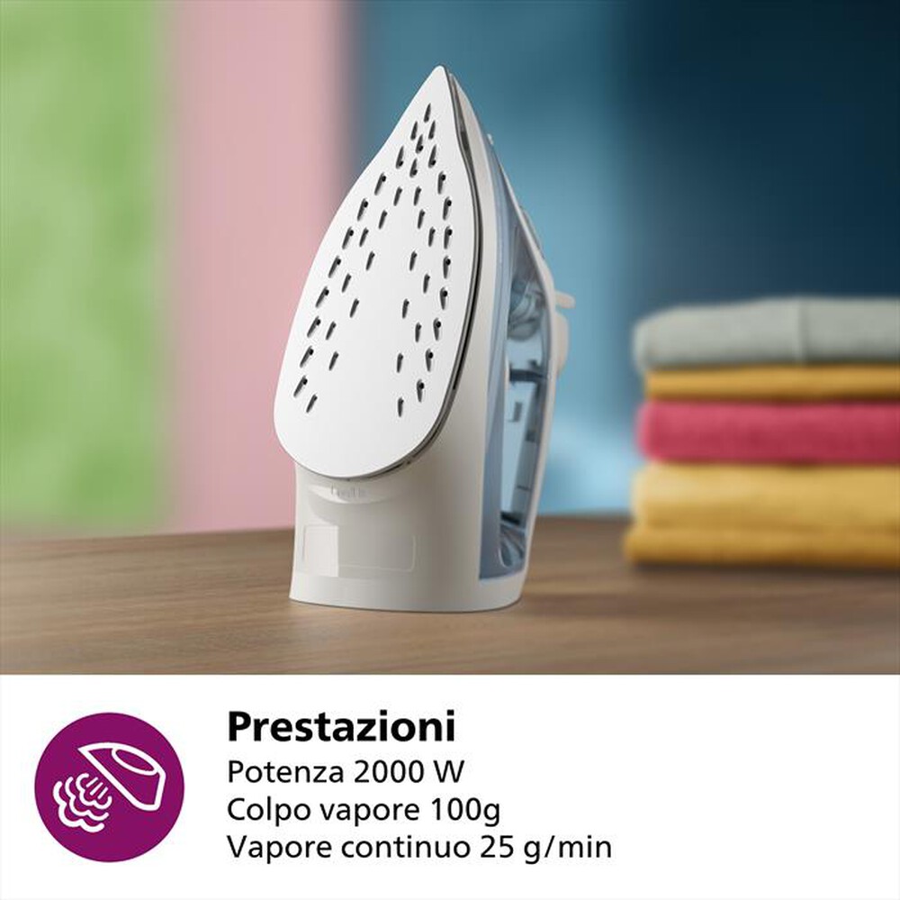 Immagine del prodotto PHILIPS - Ferro da stiro a vapore SERIE 2000 DST2010/20-Azzurro