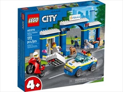 LEGO - CITY Inseguimento alla Stazione di Polizia - 60370-Multicolore