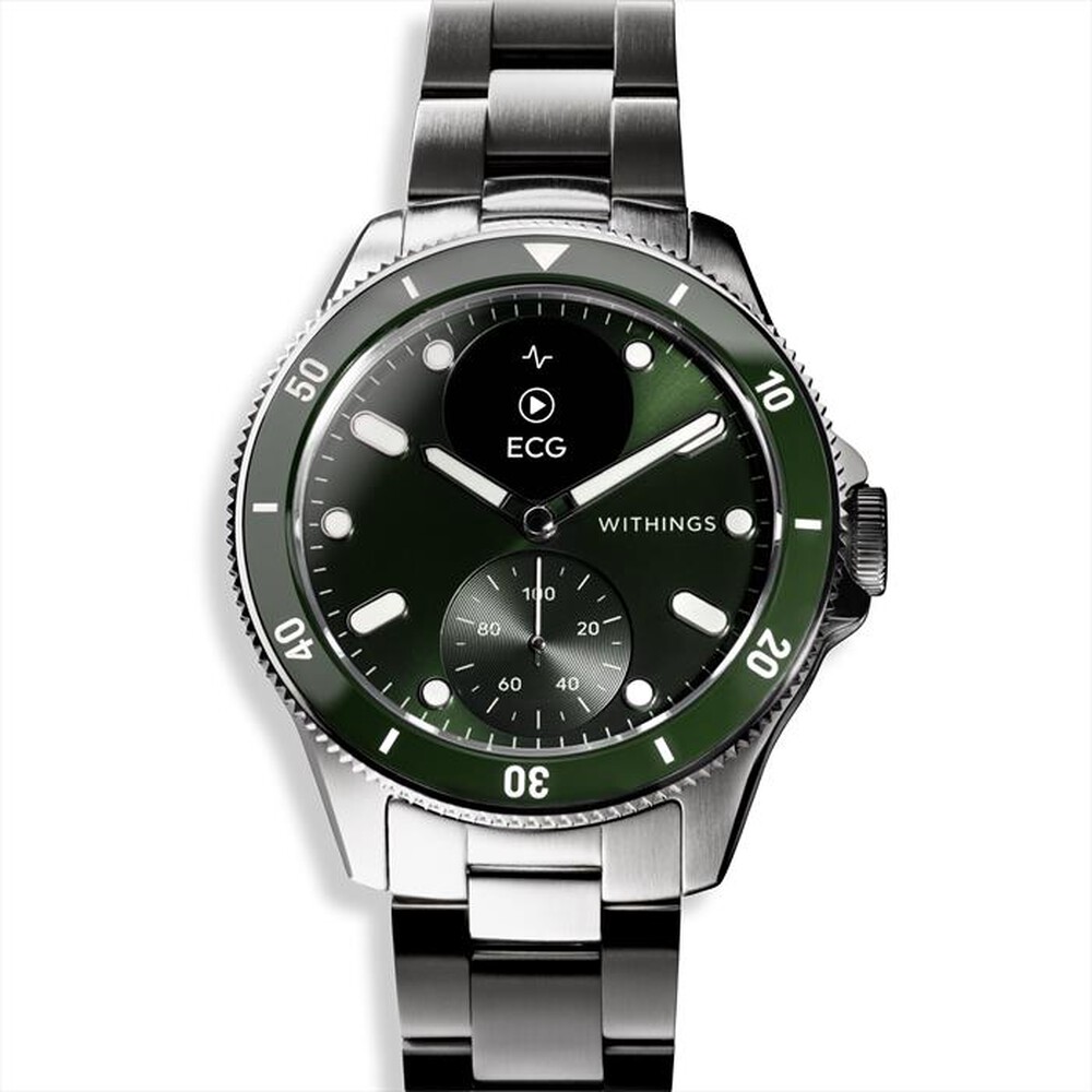 "WITHINGS - ScanWatch Nova quadrante green-Silver"