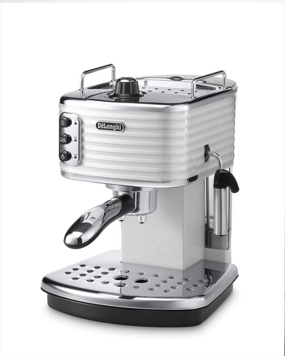 "DE LONGHI - SCULTURA ECZ351.W MACCHINA DA CAFFÈ MANUALE-Bianco"