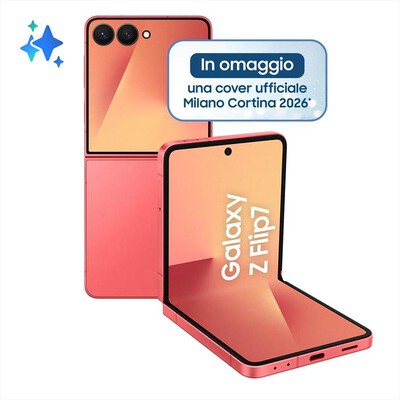 SAMSUNG - Galaxy Z Flip7 12+512GB-Coral Red