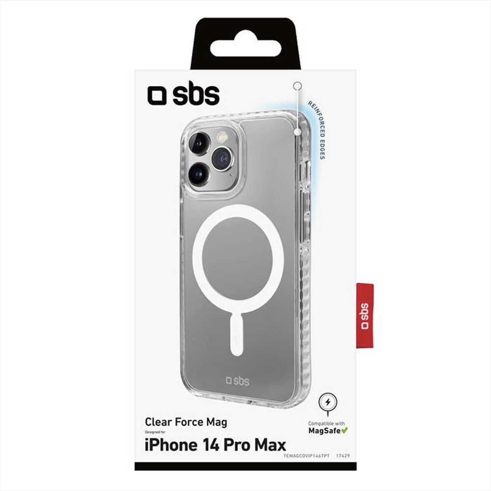 "SBS - Cover TEMAGCOVIP1467PT per iPhone 14 Pro Max-Trasparente"