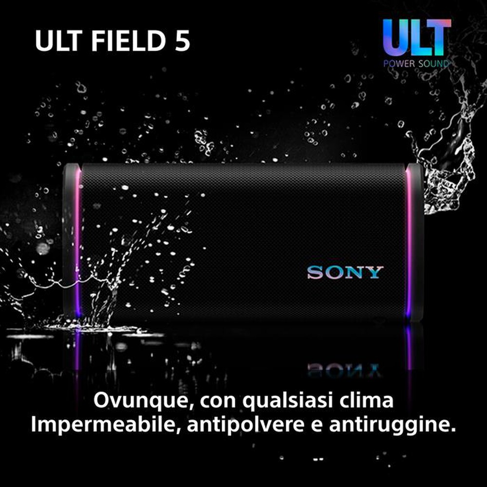 Immagine del prodotto SONY - Speaker portatile Wireless Bluetooth SRSULT50B.CE7-Nero