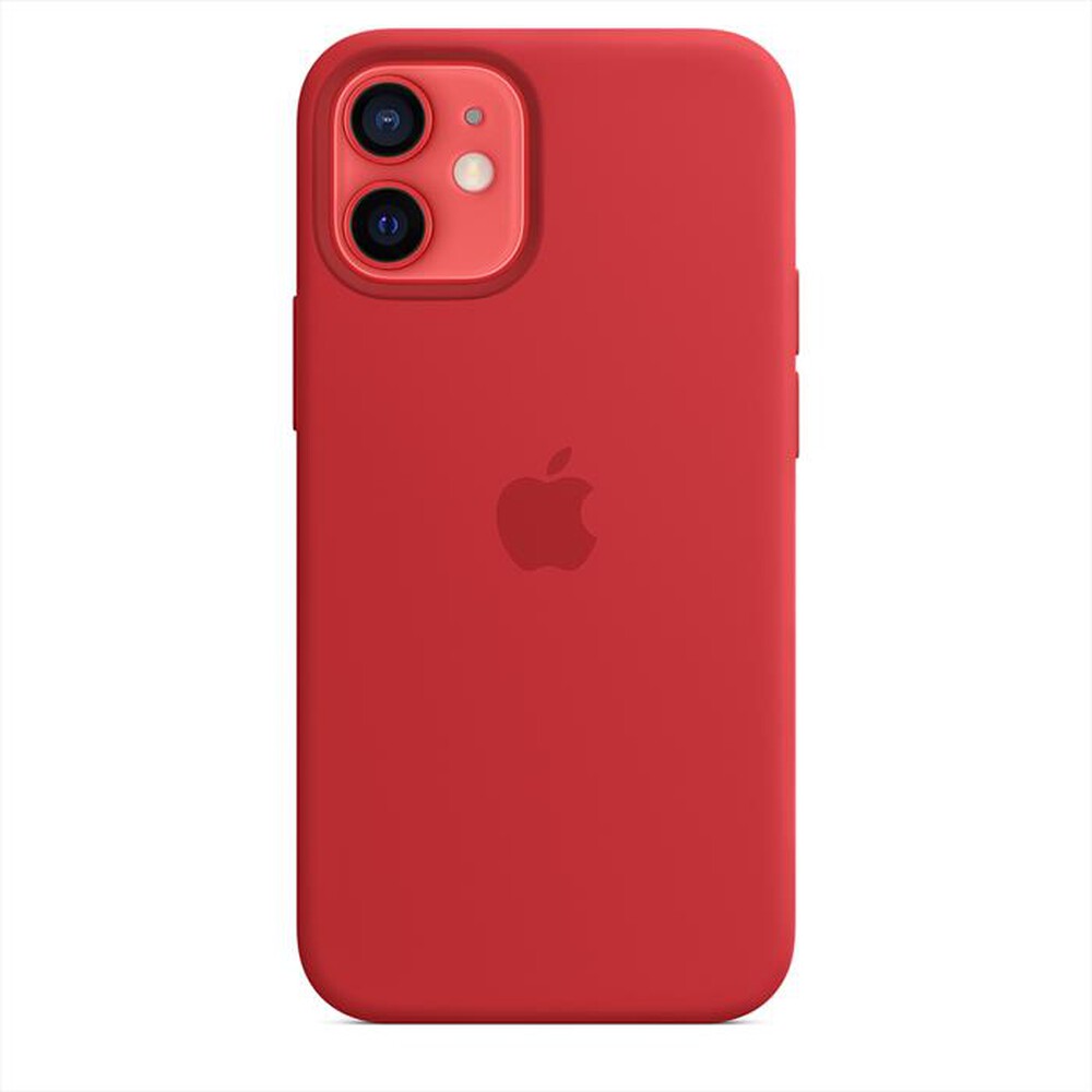 "APPLE - Custodia MagSafe in silicone per iPhone 12 Mini-(PRODUCT)RED"