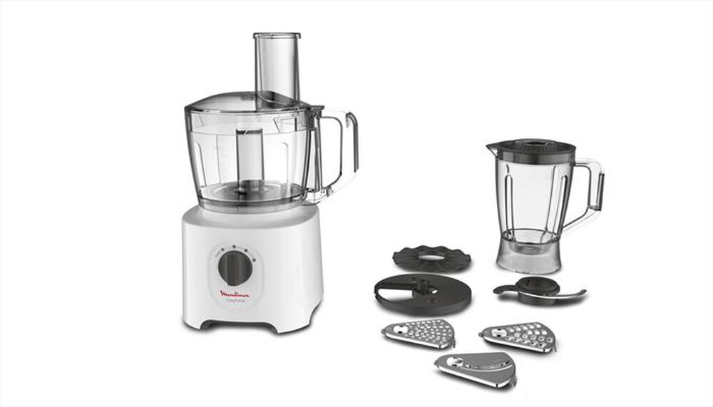 "MOULINEX - FP2461 Easy Force, Robot da Cucina All-in-One-Bianco"