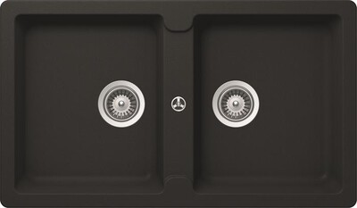 GLEM GAS - Lavello lneare LS286A 2 vasche-ANTRACITE