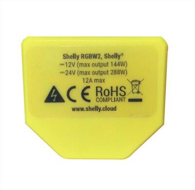 SHELLY - Interruttore/Controller per Strisce LED RGBW 2-Giallo