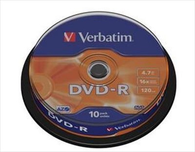 VERBATIM - DVD-R 16x 10pz - 