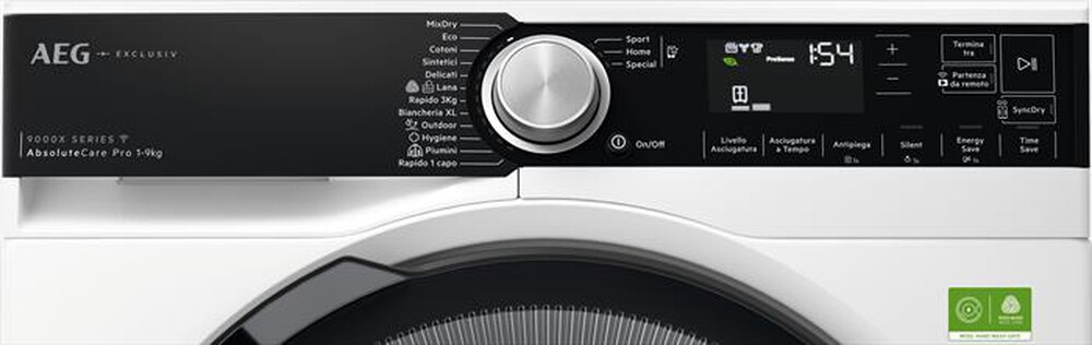 Immagine del prodotto AEG - Asciugatrice XTR9HBGA9YA 9 Kg Classe A-Bianco