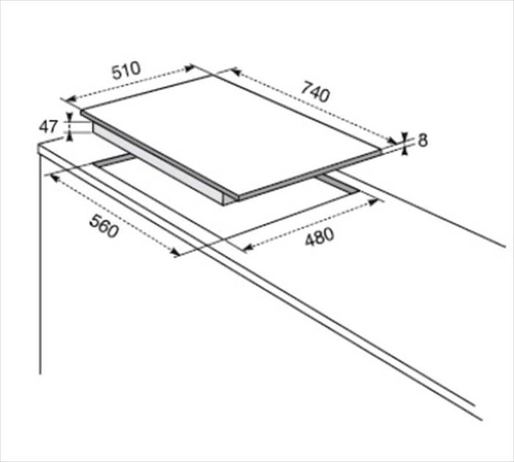 Immagine del prodotto ELECTROLUX - Piano cottura a gas RGG 7253 OON 5 fuochi 74,4cm-Estetica sabbia